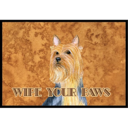 Carolines Treasures 18 x 27 In. Silky Terrier Wipe Your Paws Indoor Or Outdoor Mat LH9445MAT